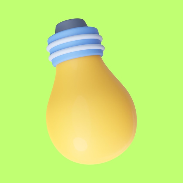 3D light Bulb 3D light Bulb illustrations 3d light illustration 3D illustration of light Bulbs 72