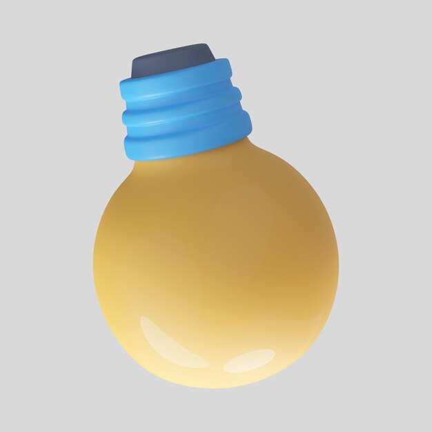 3D light Bulb 3D light Bulb illustrations 3d light illustration 3D illustration of light Bulbs 75