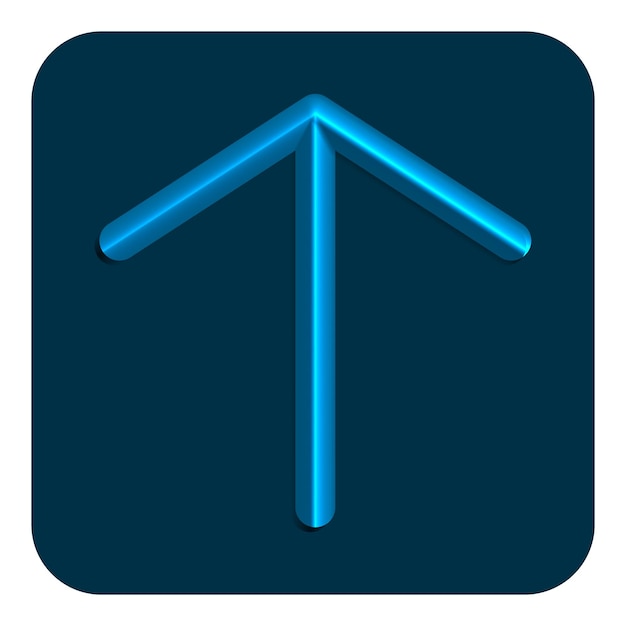 3d Line Neon Web Icon Blauwe kleur