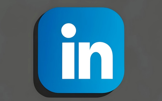 3D-LinkedIn van locatie icoon