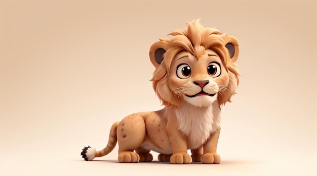 3d lion