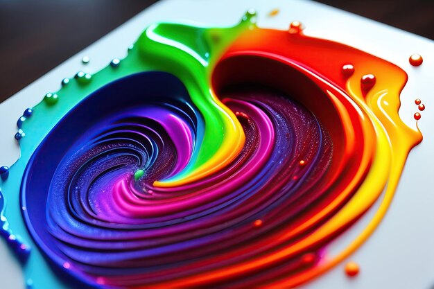 3D Liquid Neon Paint