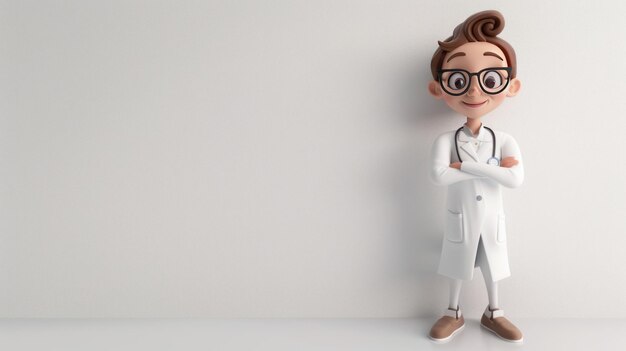 3d Little doctor Healthcare concept