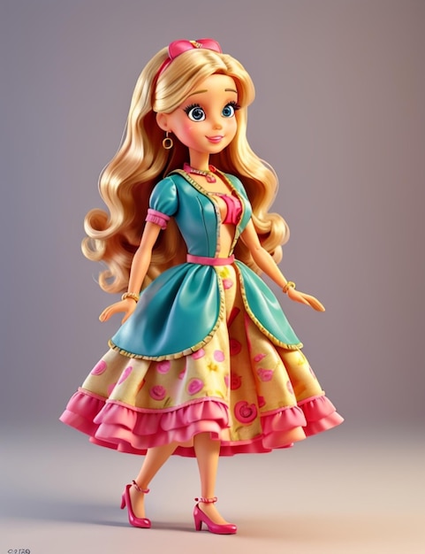 3D little princess character