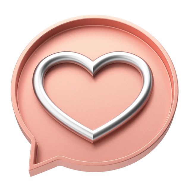 3D love icon Valentine decoration