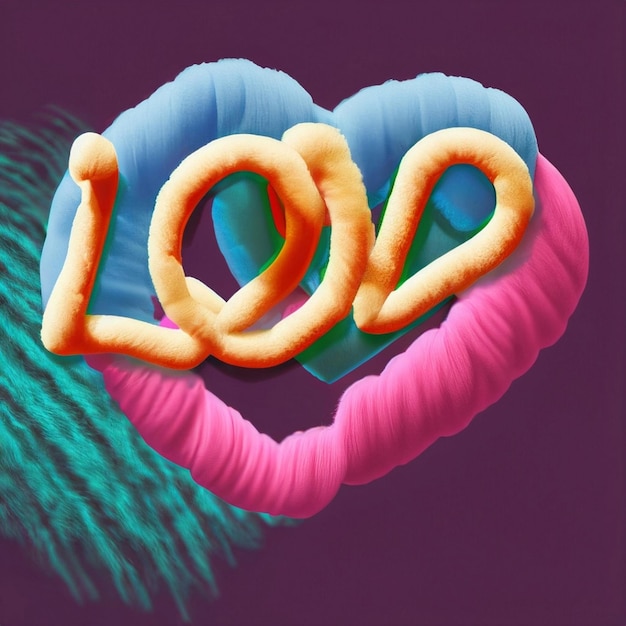 3D love lettering