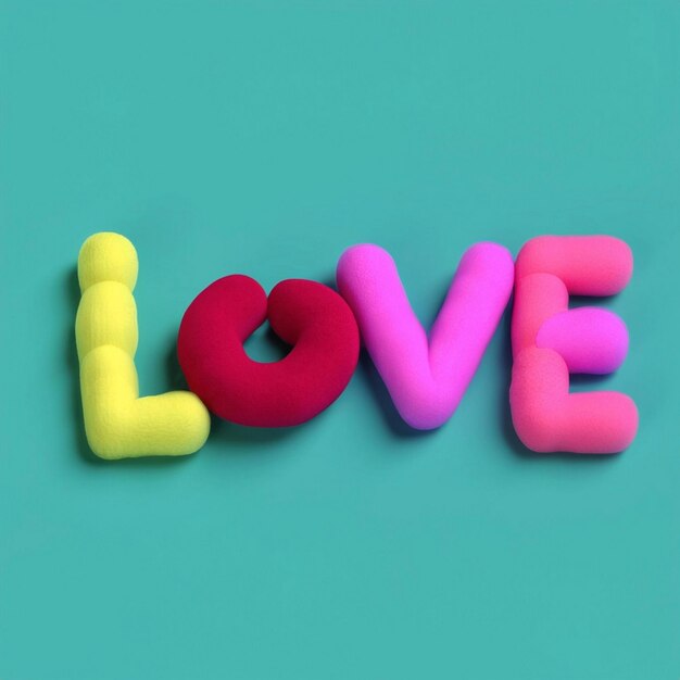 3D love lettering