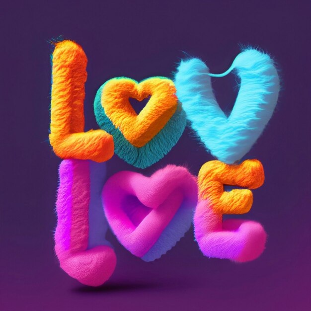 Foto lettere d'amore 3d