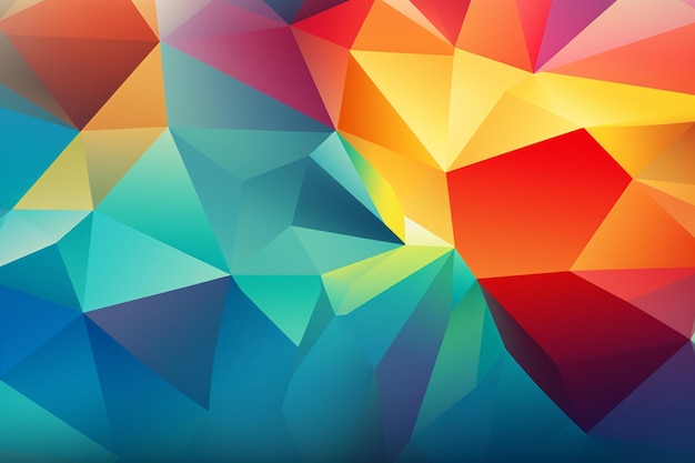 Photo 3d low poly abstract background