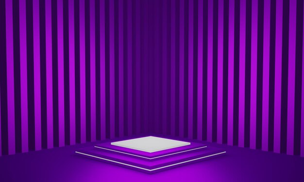 3d luxury elegant podium on striped color background