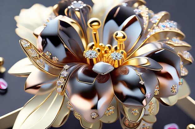 3d luxury flower image