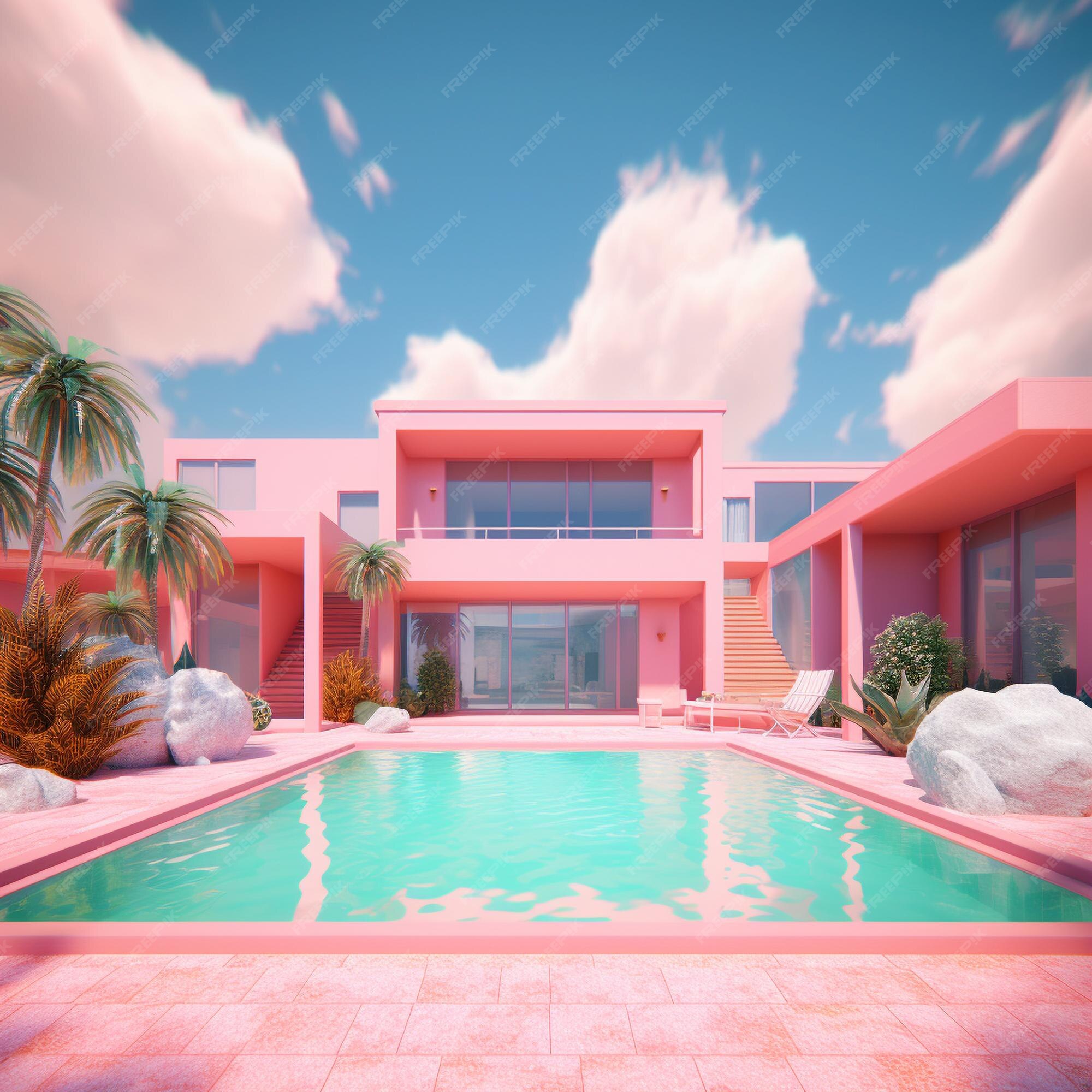 Premium AI Image 3D Luxury House Design With Pool premium-ai-image-3d-luxury-house-design-with-pool