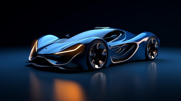 3D luxury Modern car