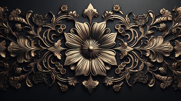 3d luxury ornamental background