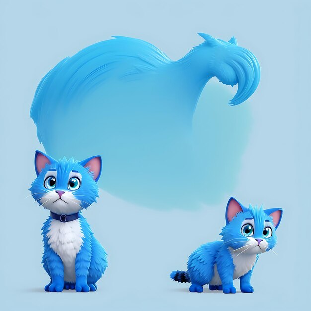 3d magnifique cat