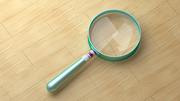 3d magnifying glass.