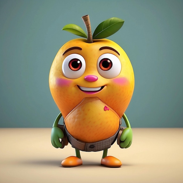 3d mango fruit character