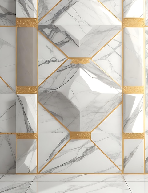 3D Marble Tiles Design for Wall