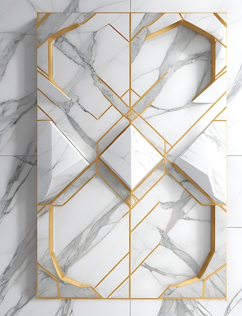 3D Marble Tiles Design for Wall