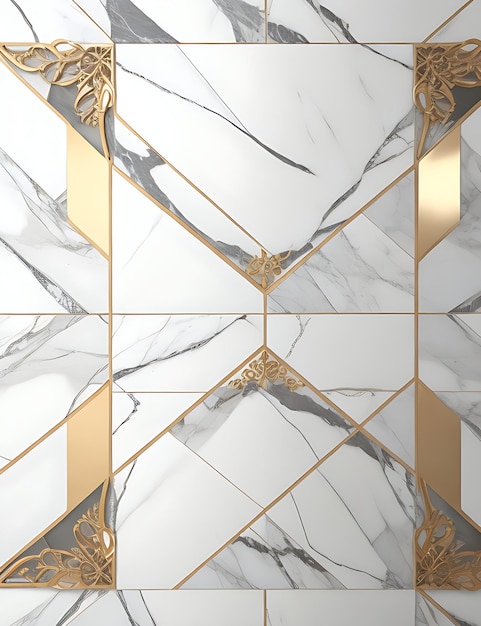 3D Marble Tiles Design for Wall