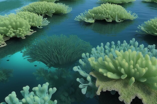 Photo 3d marine algae