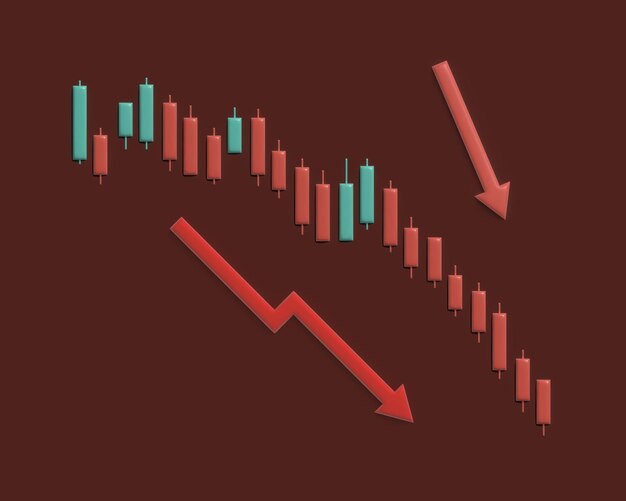 写真 低価格の3d市場株と経済危機により価格が下がり続ける