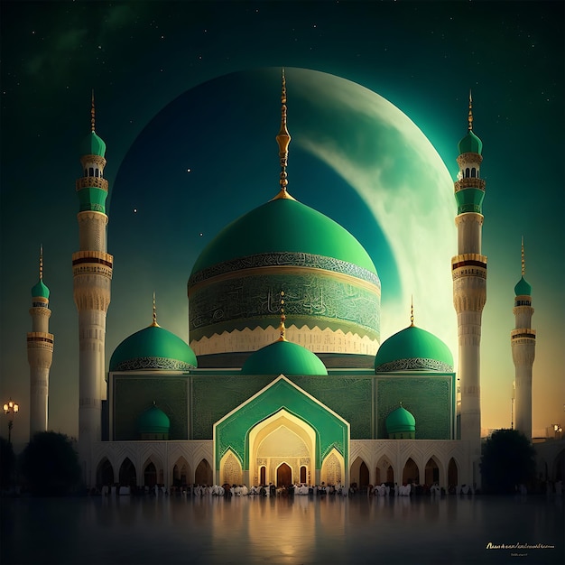 3d Mawlid Ai сгенерирован