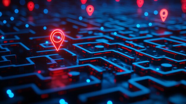 in 3d a maze with a search bar hovering above guides the user to the right path symbolizing how to navigate through search engines and digital platforms effectively to find data and solve problems