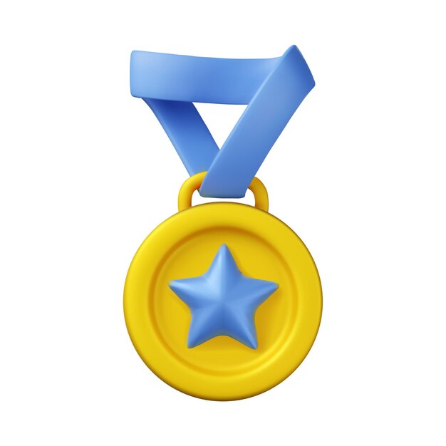 Photo 3d medal icon stock illustration