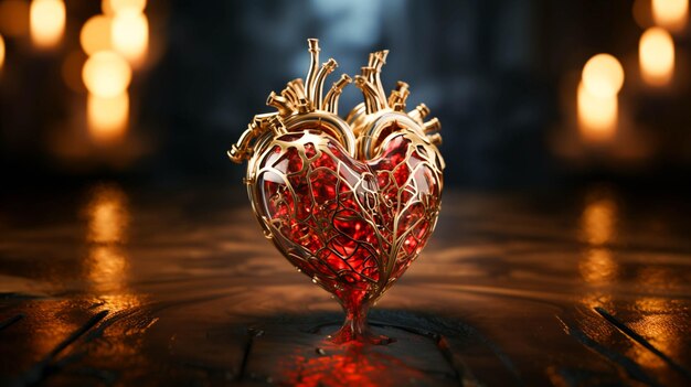 3D menselijk hart