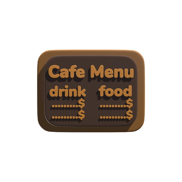 3D Menu Cafe