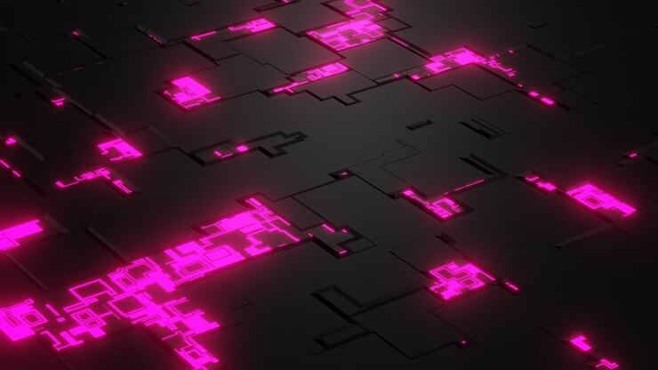 Photo 光のある3d金属表面の風景