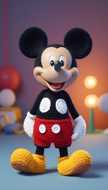 Foto 3d mickey mouse pop