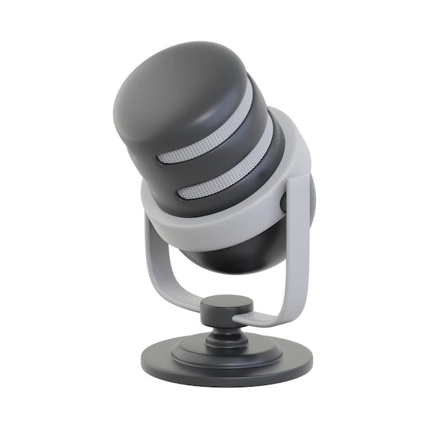 3D-microfoon 3D-iconen weergeven