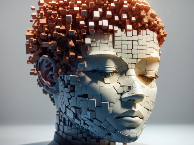 3D Mind Halo Illustration of Human Cognition