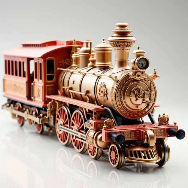 3D miniature model of a train