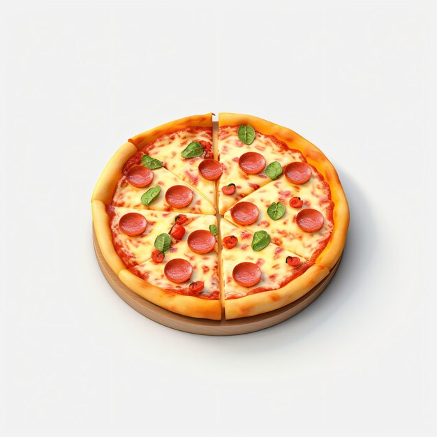 3d miniature pizza