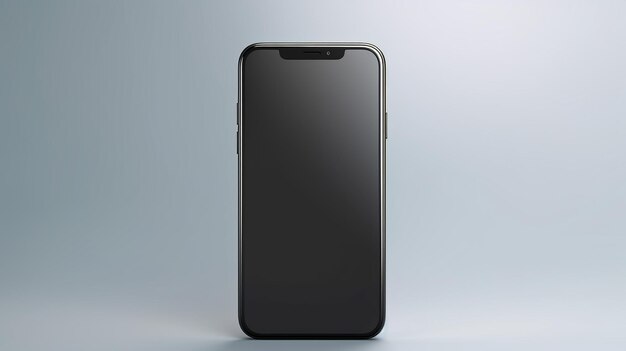 3d минимальный макет смартфона на изолированном белом фоне
