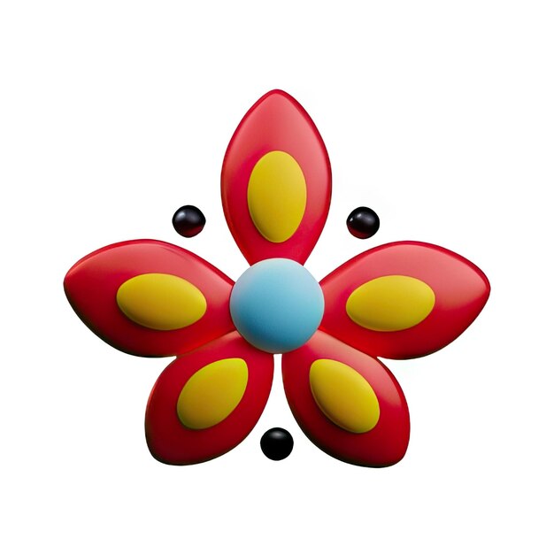 Photo 3d minimalist flower