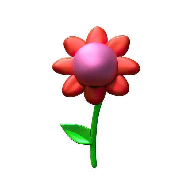 Foto fiore minimalista 3d