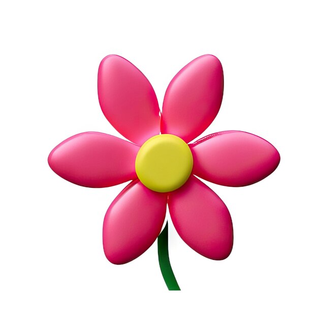 Photo 3d minimalist flower