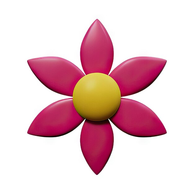 Photo 3d minimalist flower