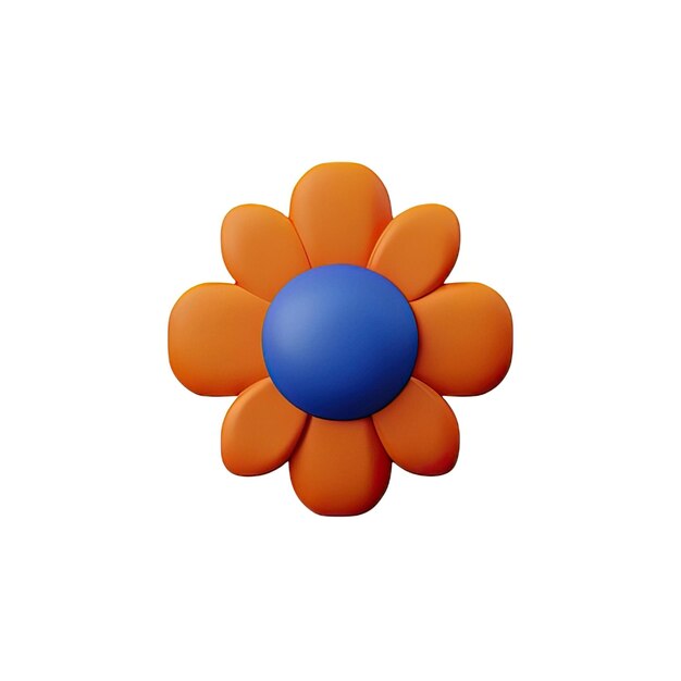 3d minimalist flower