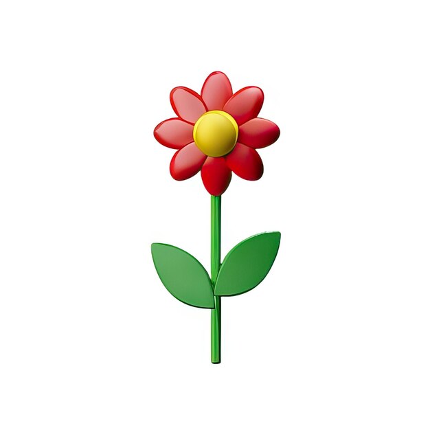 Photo 3d minimalist flower