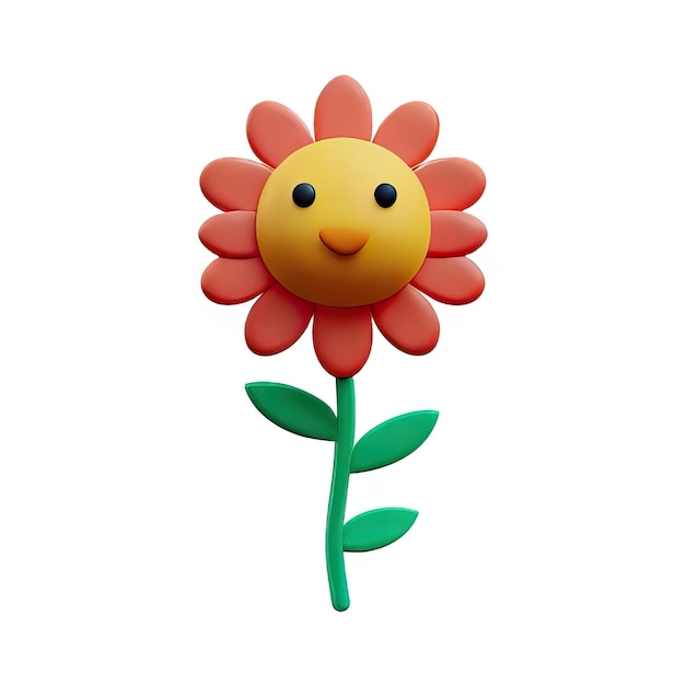 3d minimalist flower