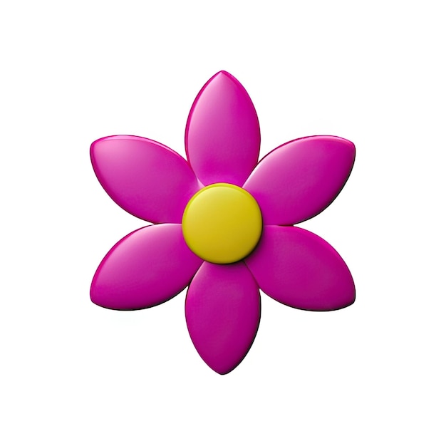 Photo 3d minimalist flower