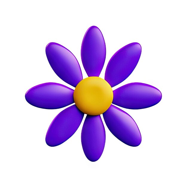 3d minimalist flower