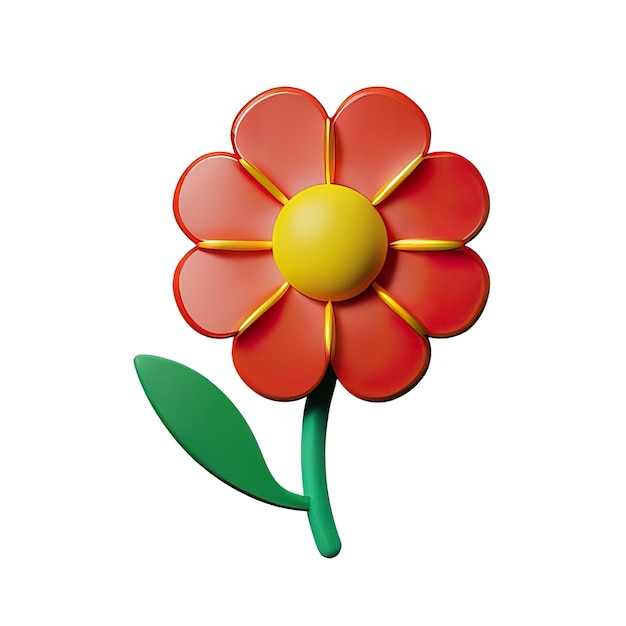 3d minimalist flower