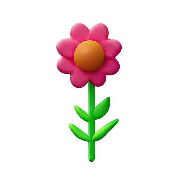 3d minimalist flower