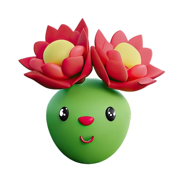 3Dミニマリストの花